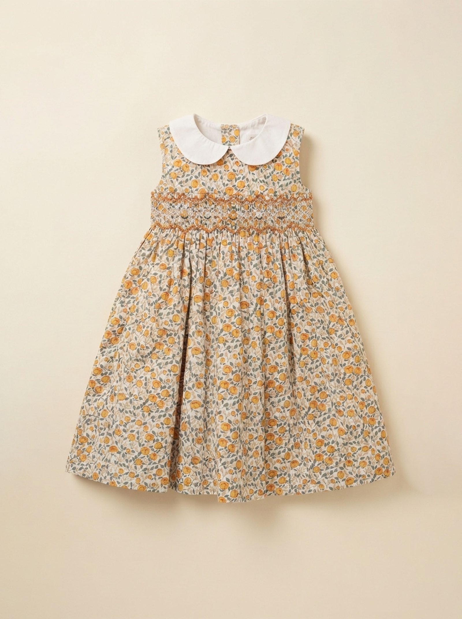 Peach Smocked Dress ( PS- NP 154)