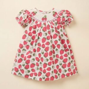 Strawberry Smocked Dress (FK- TM 1095)