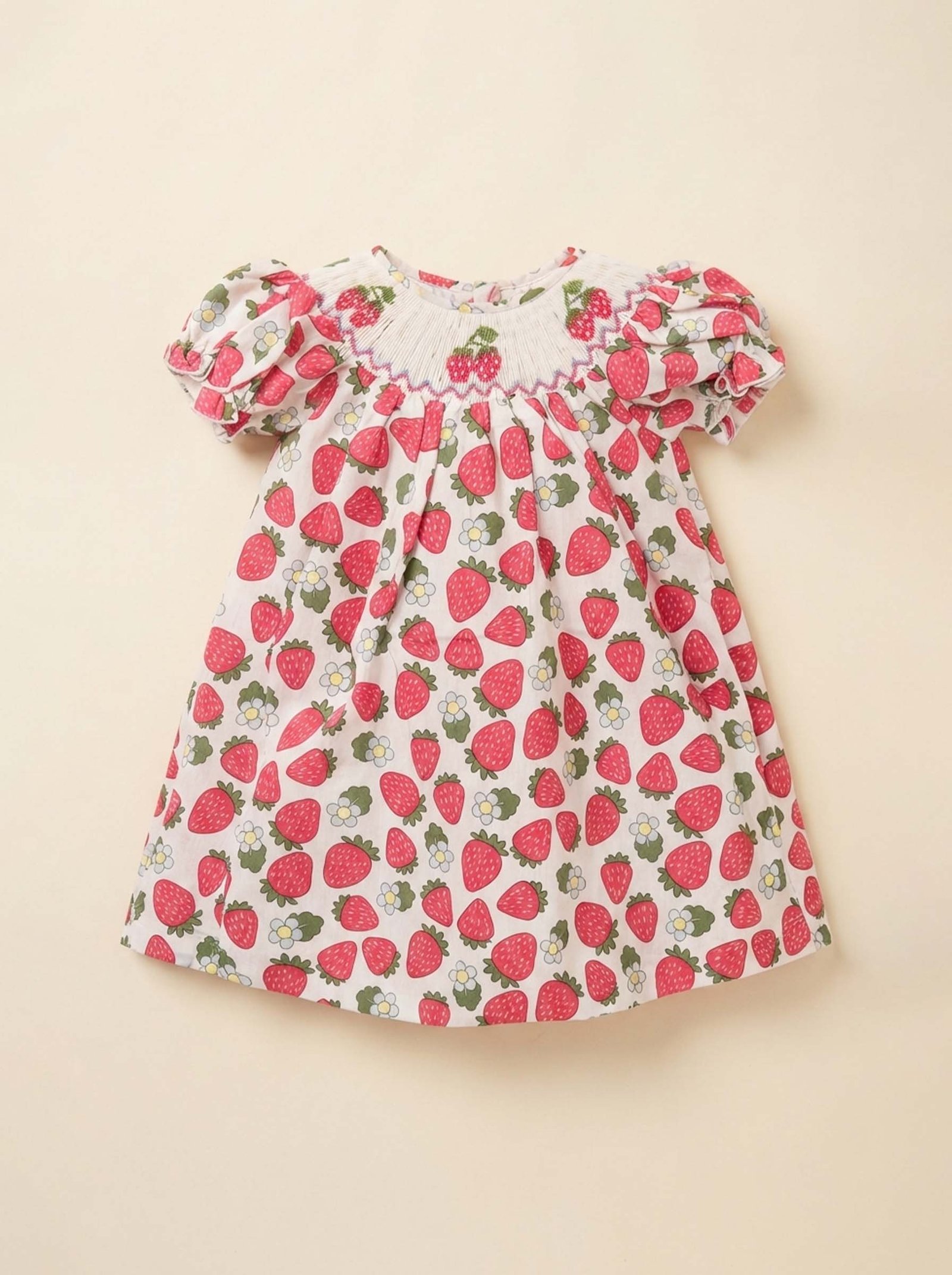 Strawberry Smocked Dress (FK- TM 1095)