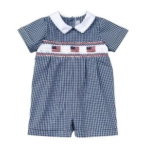 Navy Blue Checker 4th Of July (FK- TM 1067)