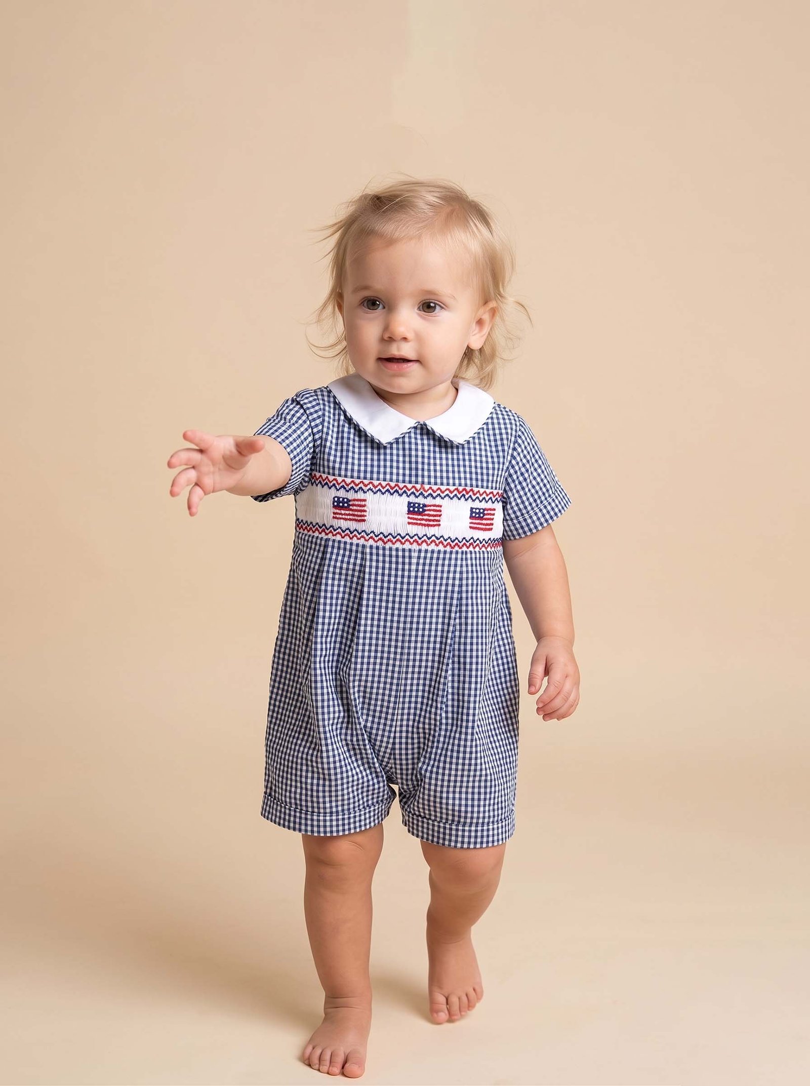 Navy Blue Checker 4th Of July (FK- TM 1067) - Image 2