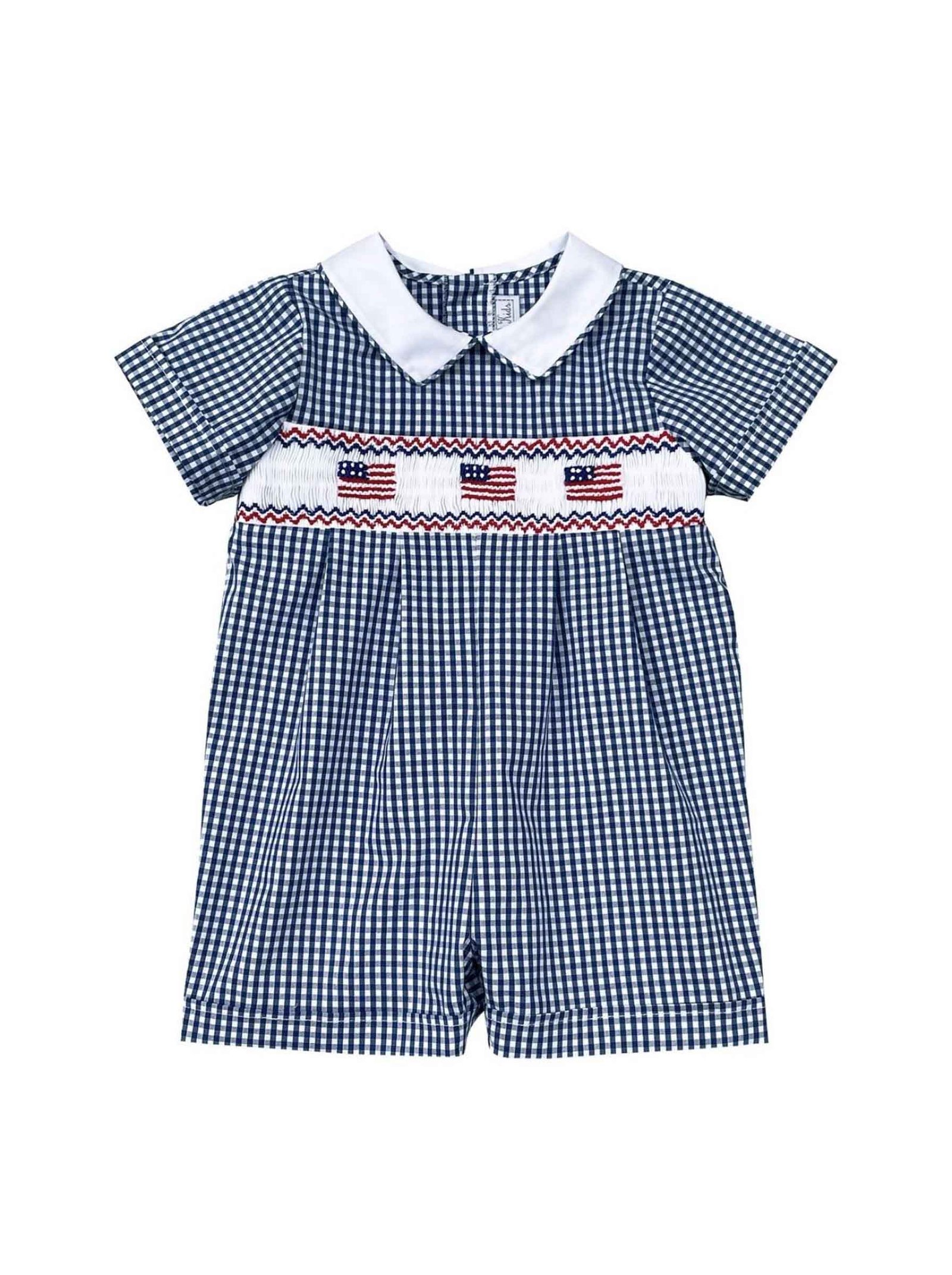 Navy Blue Checker 4th Of July (FK- TM 1067)