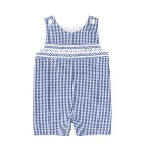 Navy Gingham Smocked ( FK- TM 1100)