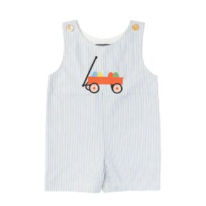 Baby Blue Stripe Easter Egg Wagon (PS-TM1160)