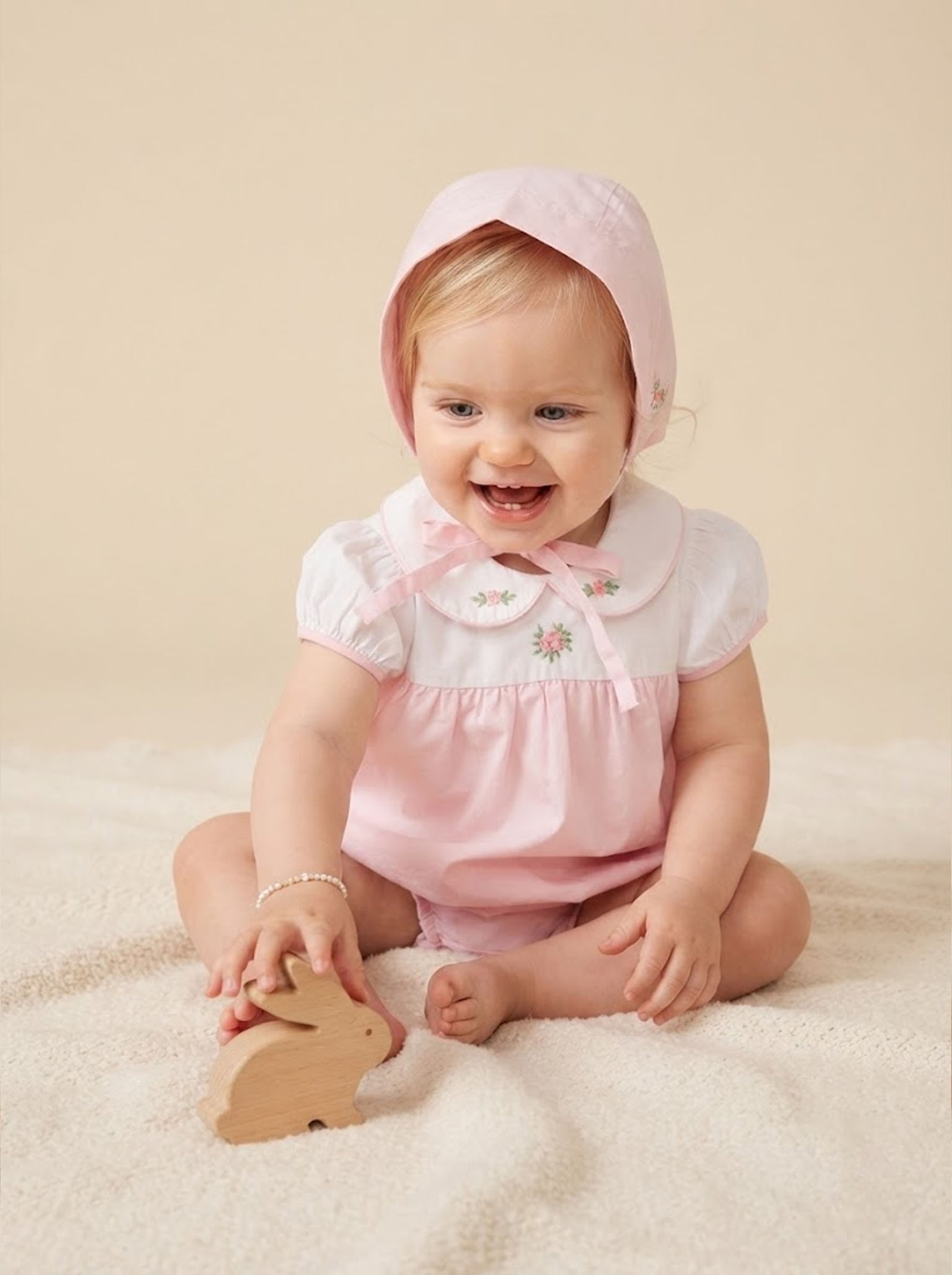 Pink Embroidered Bubble & Hat (FB-TM 122) - Image 2