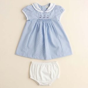 Blue Smocked Sailboat (FB-NP223)