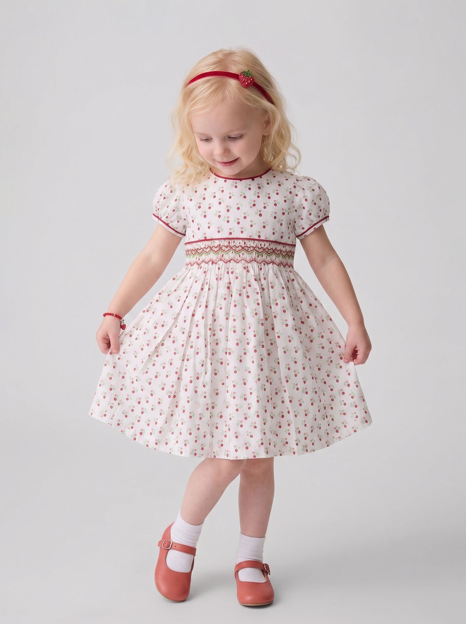 Strawberry Smocked Dress ( PC- NP 315) - Image 2
