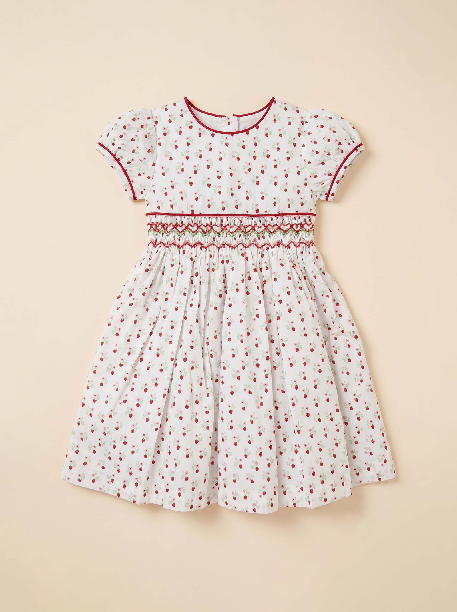 Strawberry Smocked Dress ( PC- NP 315)