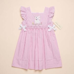 Pink & White Strip Easter Bunny ( FK-TM 1092)