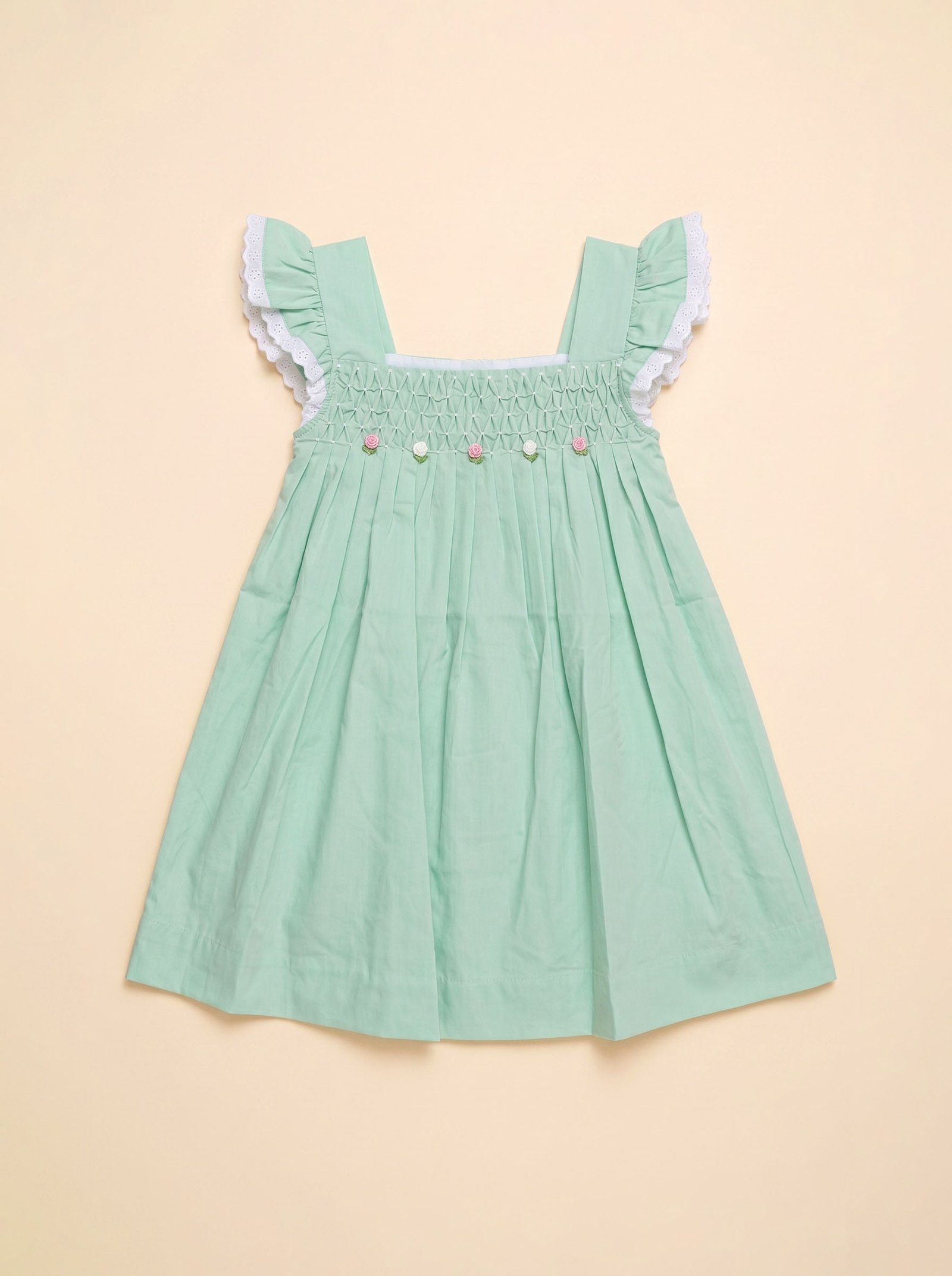 Mint Green Smocked Dress (PC-B 075)