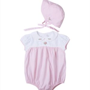 Pink Embroidered Bubble & Hat (FB-TM 122)