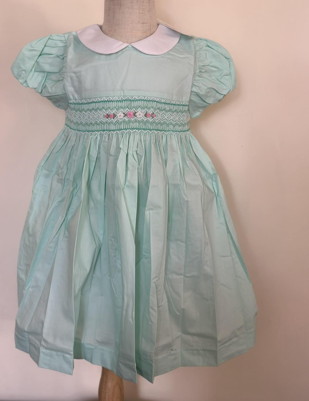 Mint Peter Pan Collar Dress (PS-B 382)