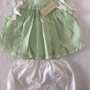 Green & White Ruffle Set (FK-TM 1099)
