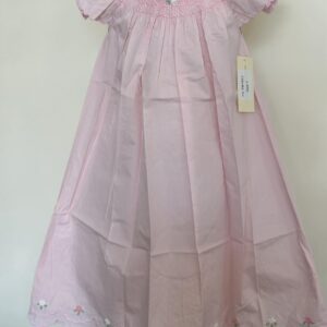 Pink Angel Sleeve Smocked Dress (FK-TM1063)