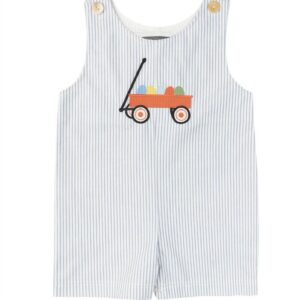 Baby Blue Stripe Easter Egg Wagon (PS-TM1160)