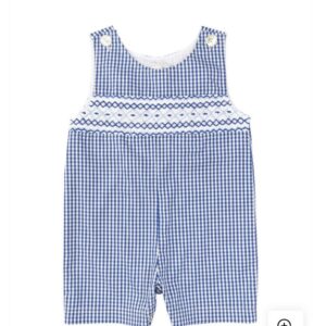 Navy Gingham Smocked ( FK- TM 1100)