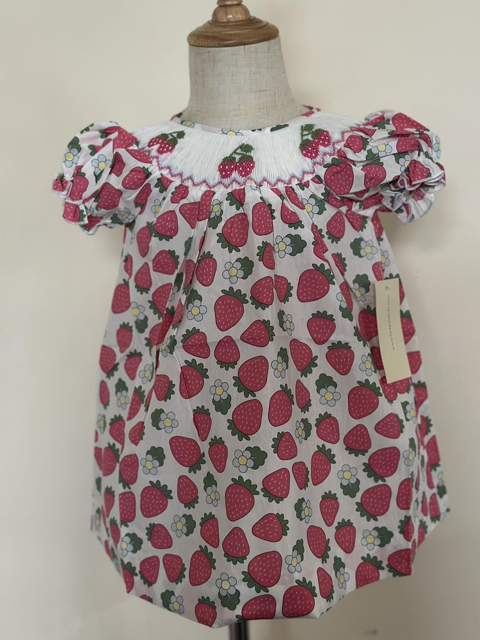Strawberry Smocked Dress (FK- TM 1095)