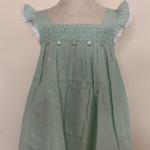 Mint Green Smocked Dress (PC-B 075)