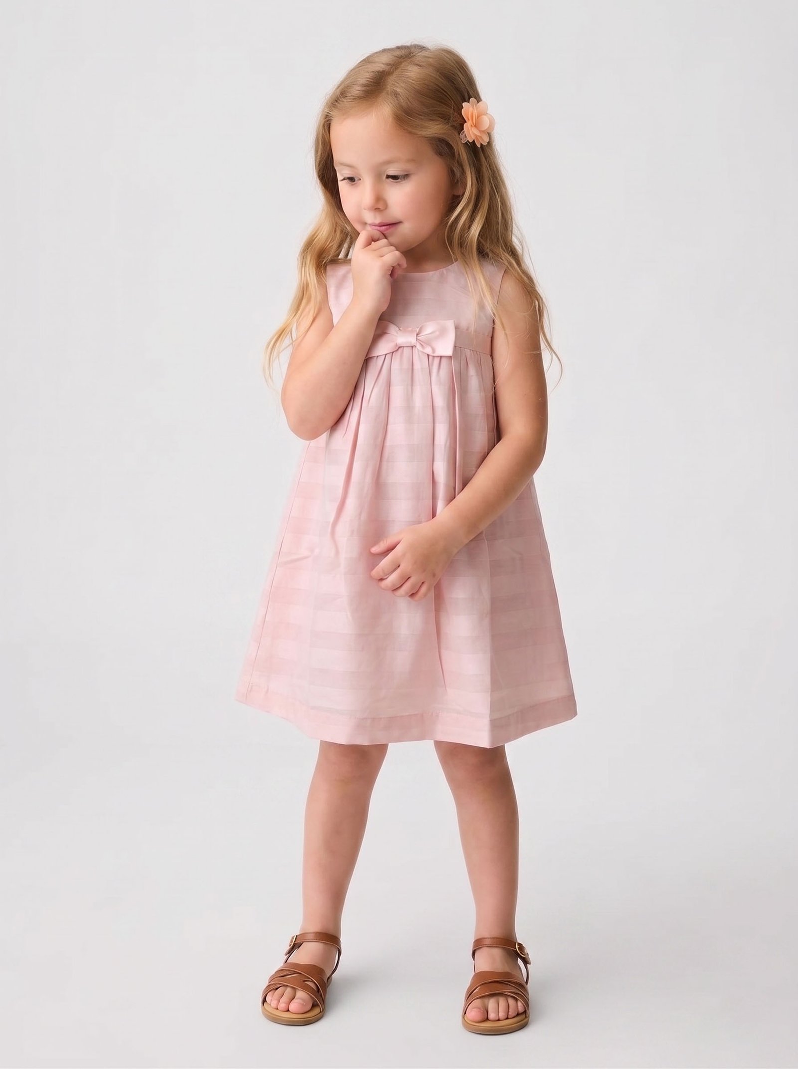Nude Dress With Bow Tie (PC-NP 239) - Image 2
