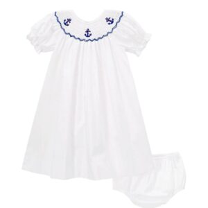 Anchor Smocked Dress (FK-TM775)